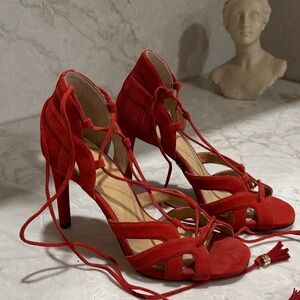 Michael Kors Red Strappy Heels